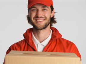 Portrait Paketzusteller https://de.pngtree.com/